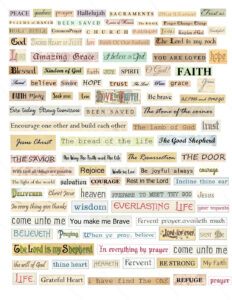 Faith Digital Collage Sheet Phrases And Words Faith Sayings Bible Verses Religious Words Scripture Words Instant Download Faith Journal Etsy