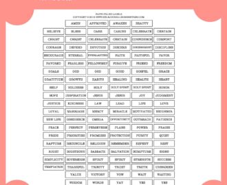 Faith Filled Labels