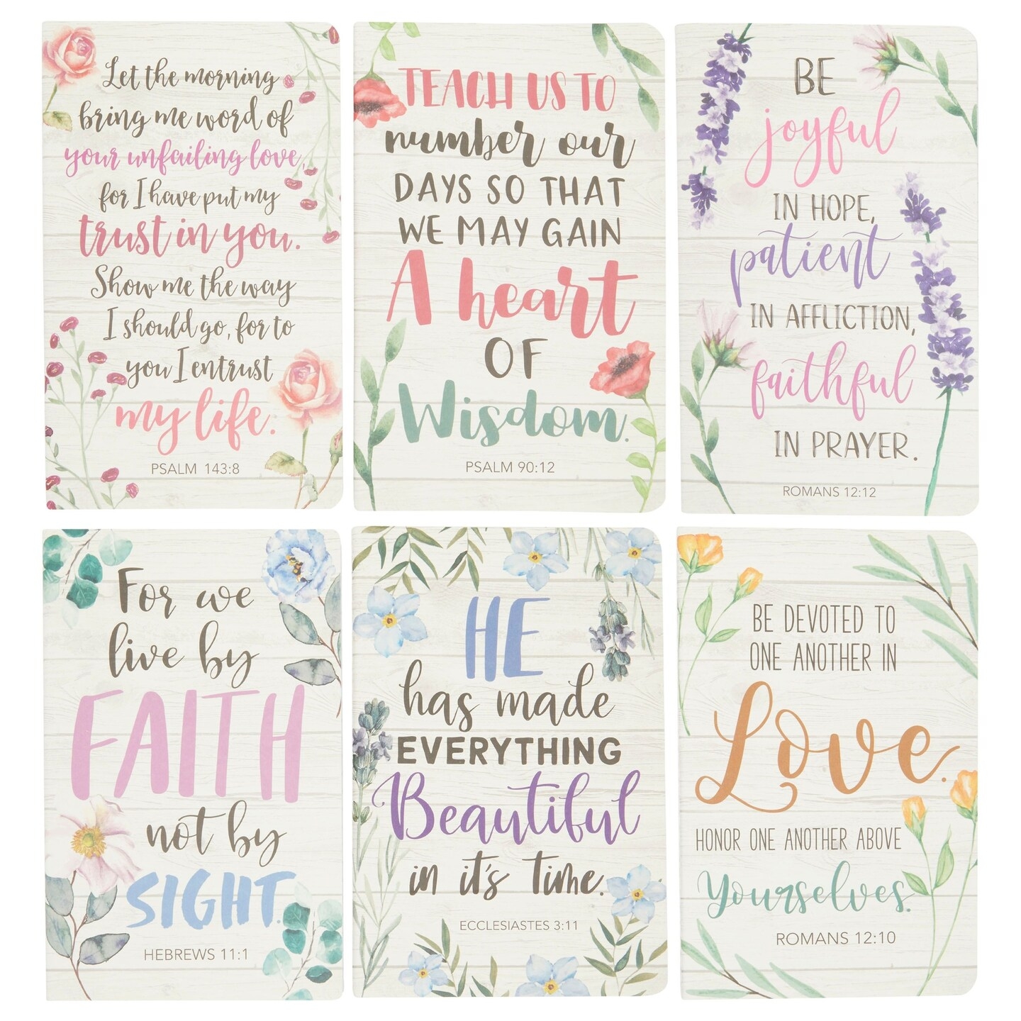 Faith Prayer Journal Notebooks For Women With Quotes 5x8 In 6 Pack Michaels
