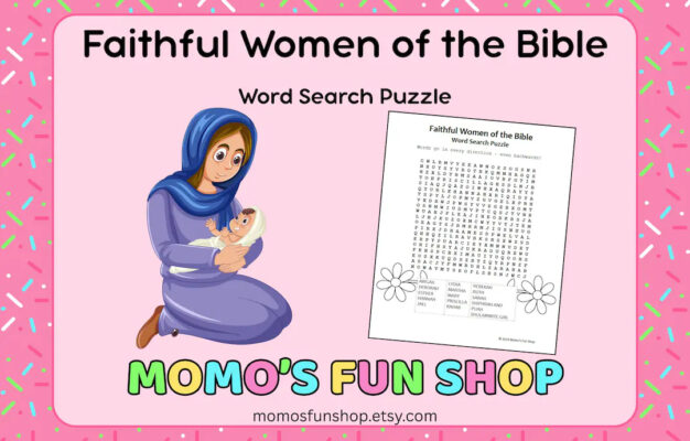 Faithful Women Of The Bible Word Search Puzzle JW Printables For Kids Family Worship Meeting Activity Sheet Instant Download PDF Etsy