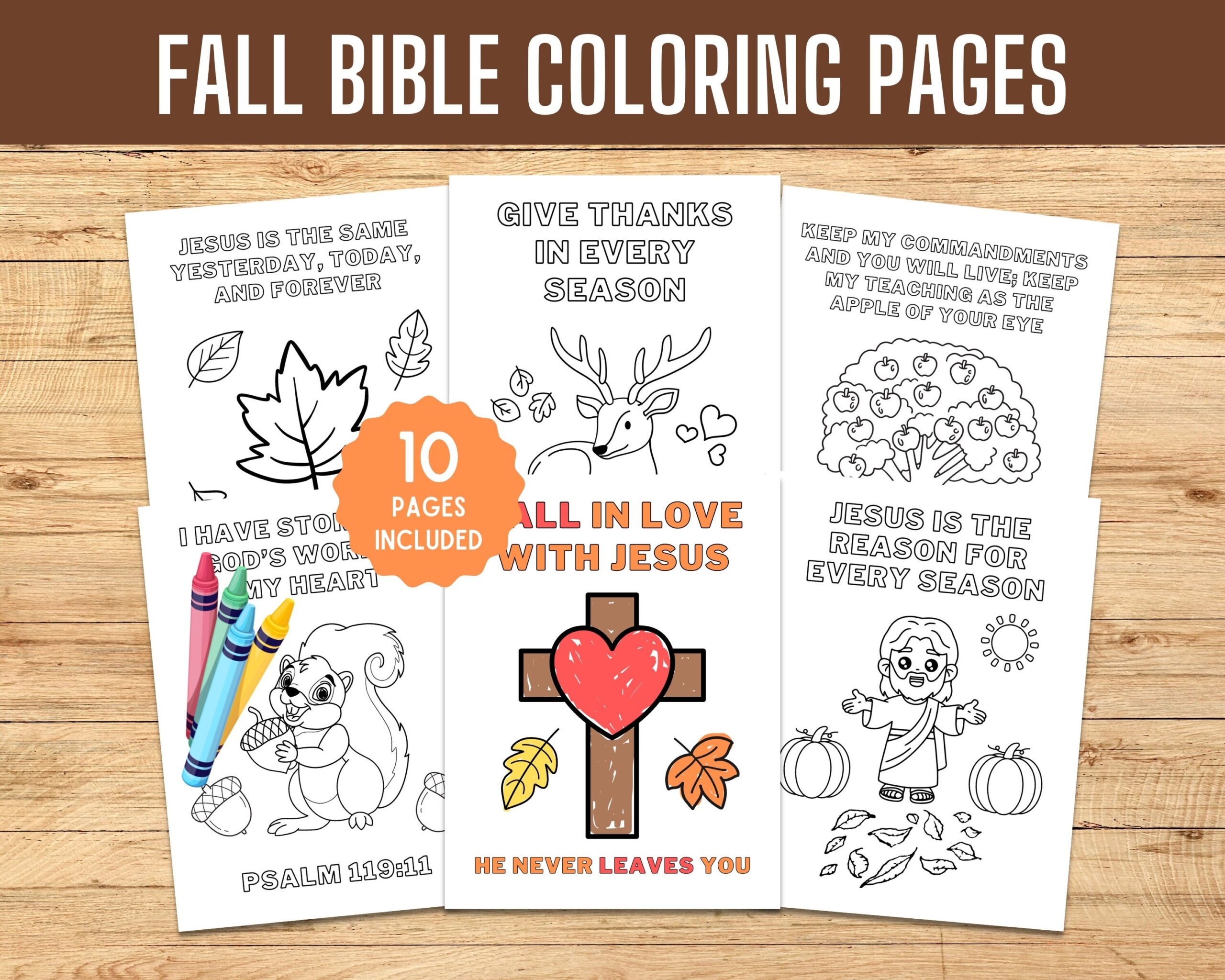 Fall Bible Coloring Pages Fall Bible Crafts Fall Sunday School 