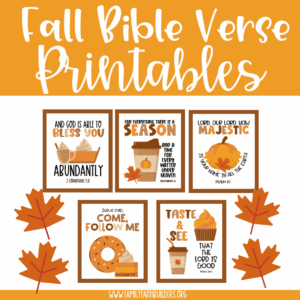 Fall Bible Verse Printables Family Faith Builders