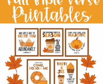 Fall Bible Verse Printables Family Faith Builders