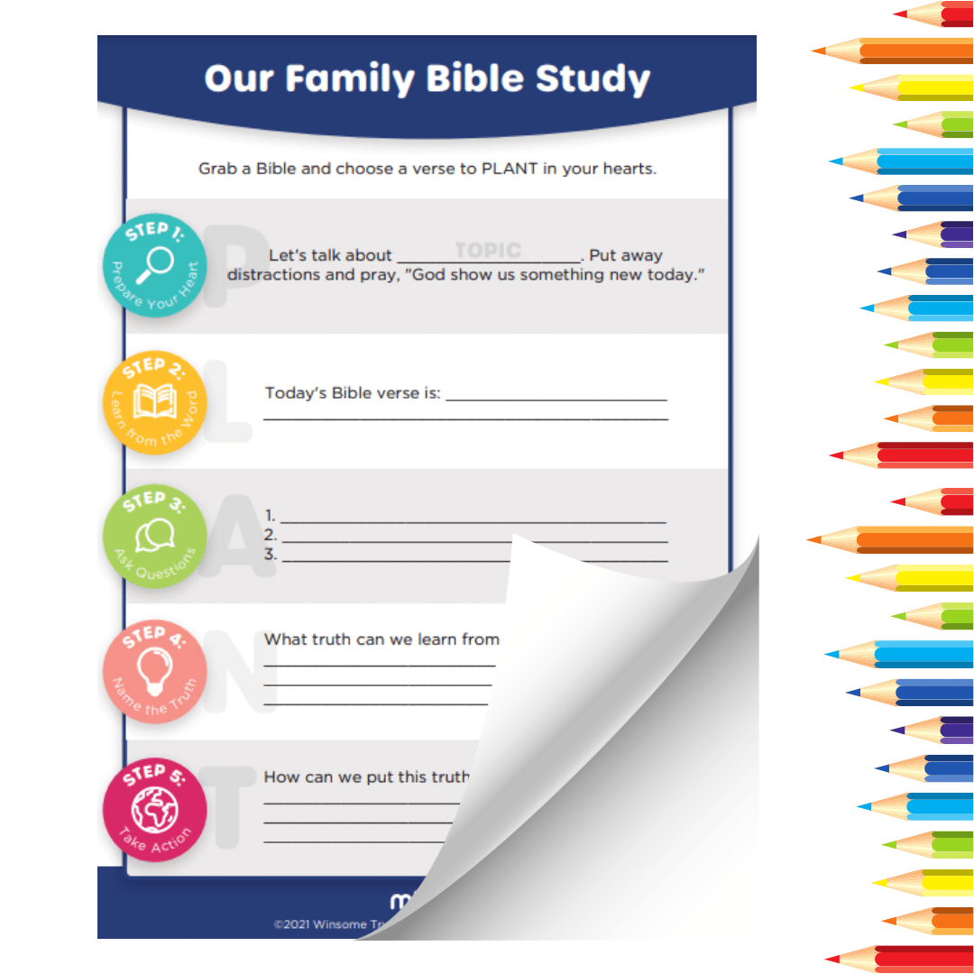 Free Family Bible Study Printable