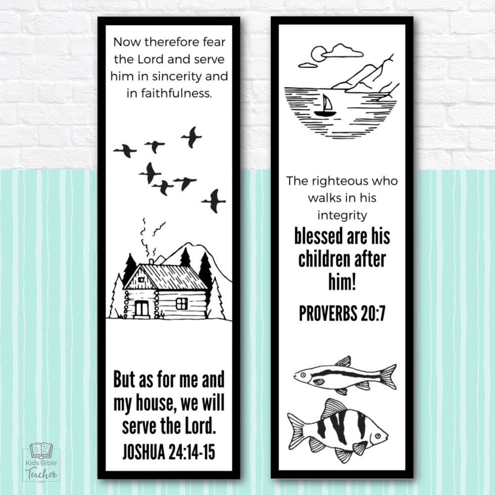 Father s Day Bookmarks With Bible Verses Kids Bible Teacher