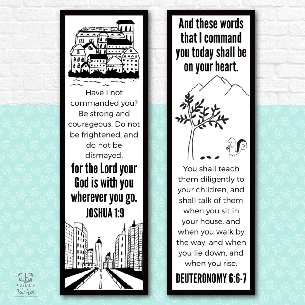 Father s Day Bookmarks With Bible Verses Kids Bible Teacher