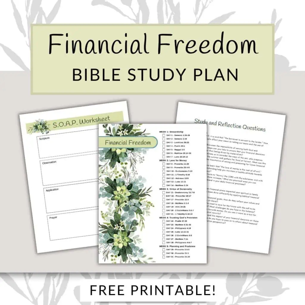 Financial Freedom Bible Reading Plan Ladies Drawing Nigh
