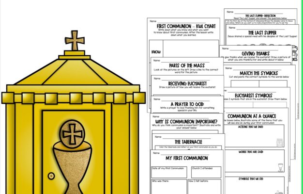 First Communion Sacrament Of Eucharist Activity Made By Teachers