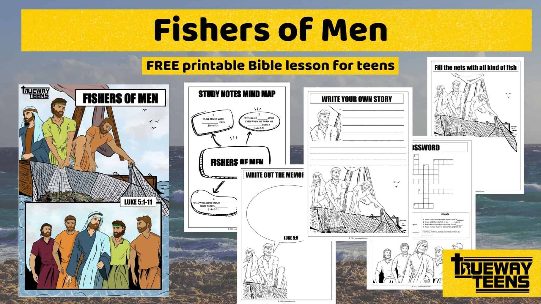 FISHERS OF MEN Free Printable Bible Lessons For Youth Trueway Kids