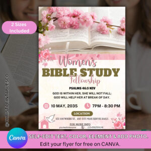 Floral Bible Study Templates Etsy
