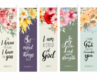 Floral Christian Bookmarks Heaven s Treasure Tree