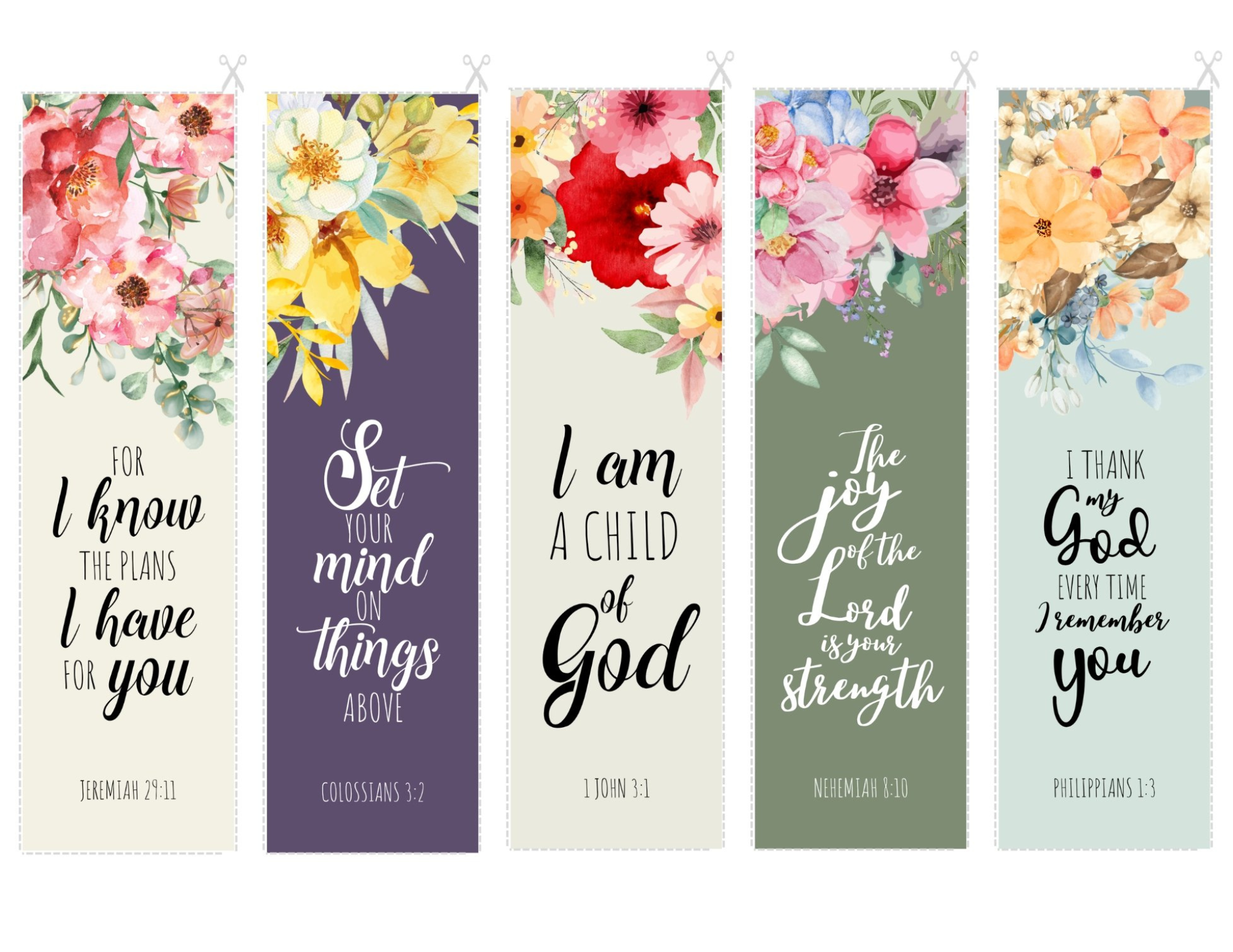 Floral Christian Bookmarks Heaven s Treasure Tree