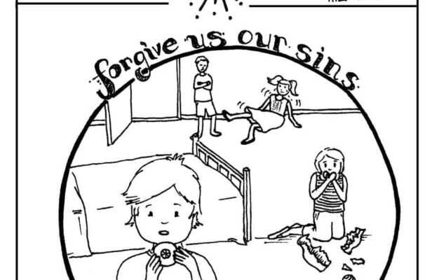 Forgive Our Sins Coloring Page