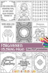Forgiveness Coloring Pages PDFs Free Printables