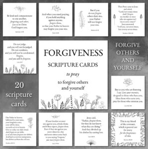 Forgiveness Scripture Cards Printable Forgive Bible Verse Cards Healing Bible Verses Scriptures On Forgiveness Healing Scriptures Etsy