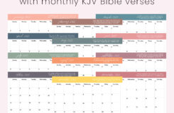 Free 2022 Printable Calendar With KJV Verse Nonstop Mommy