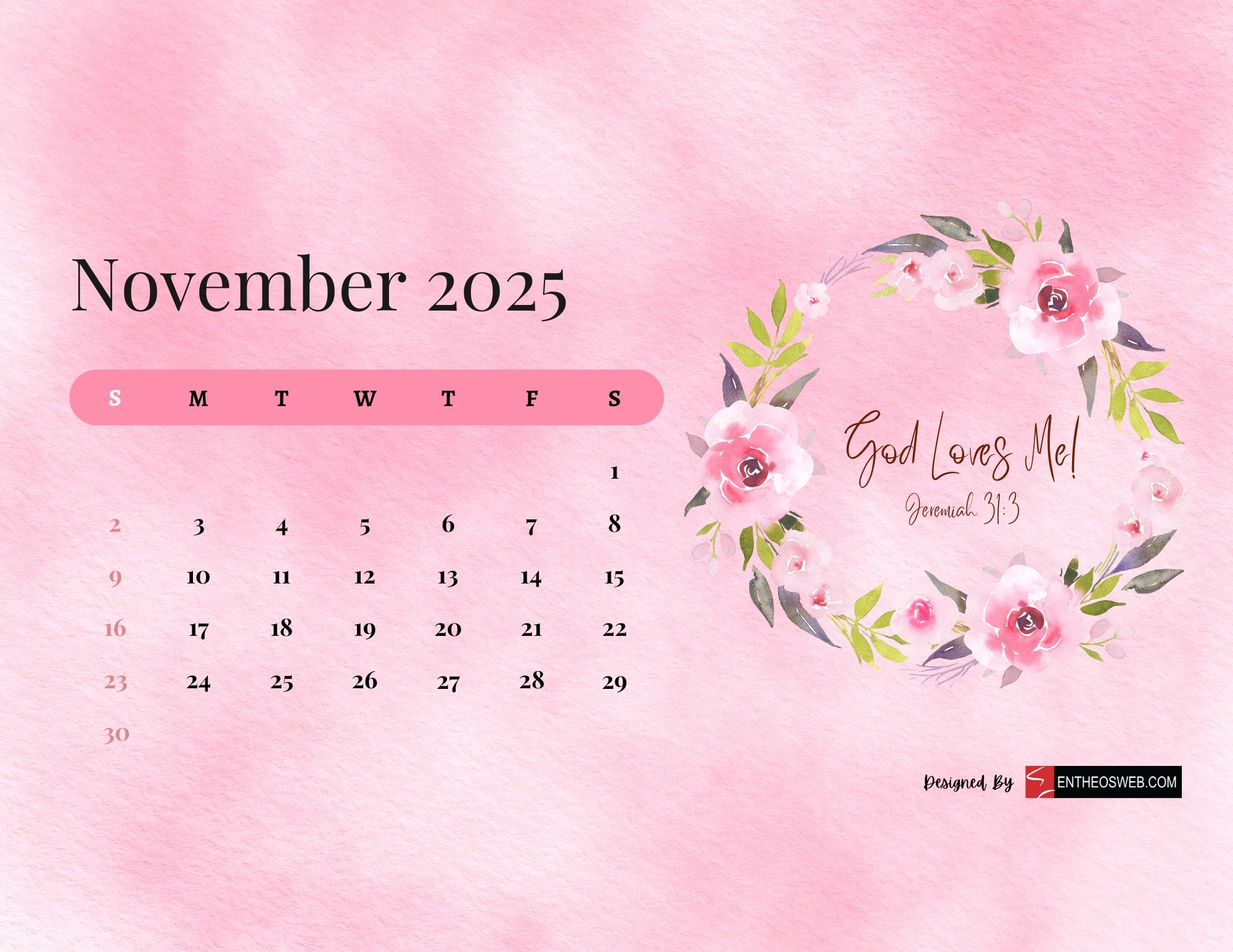 Bible Verse Calendar Free Printable