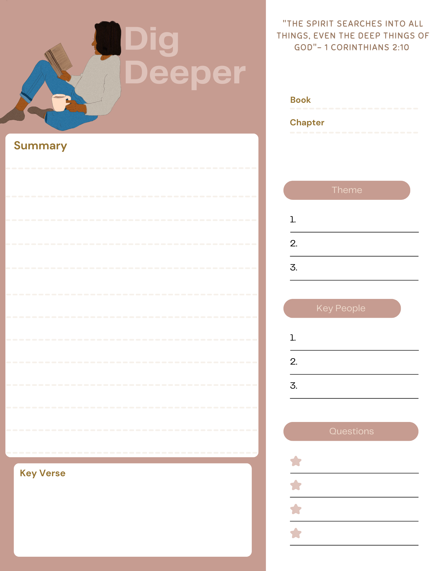 Free Bible Journal Printable Compatible With Good Notes The Chow Down