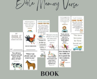 FREE Bible Memory Verse Booklet For Kids Printable Crystal Carder