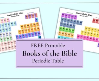 Free Bible Periodic Table Printable