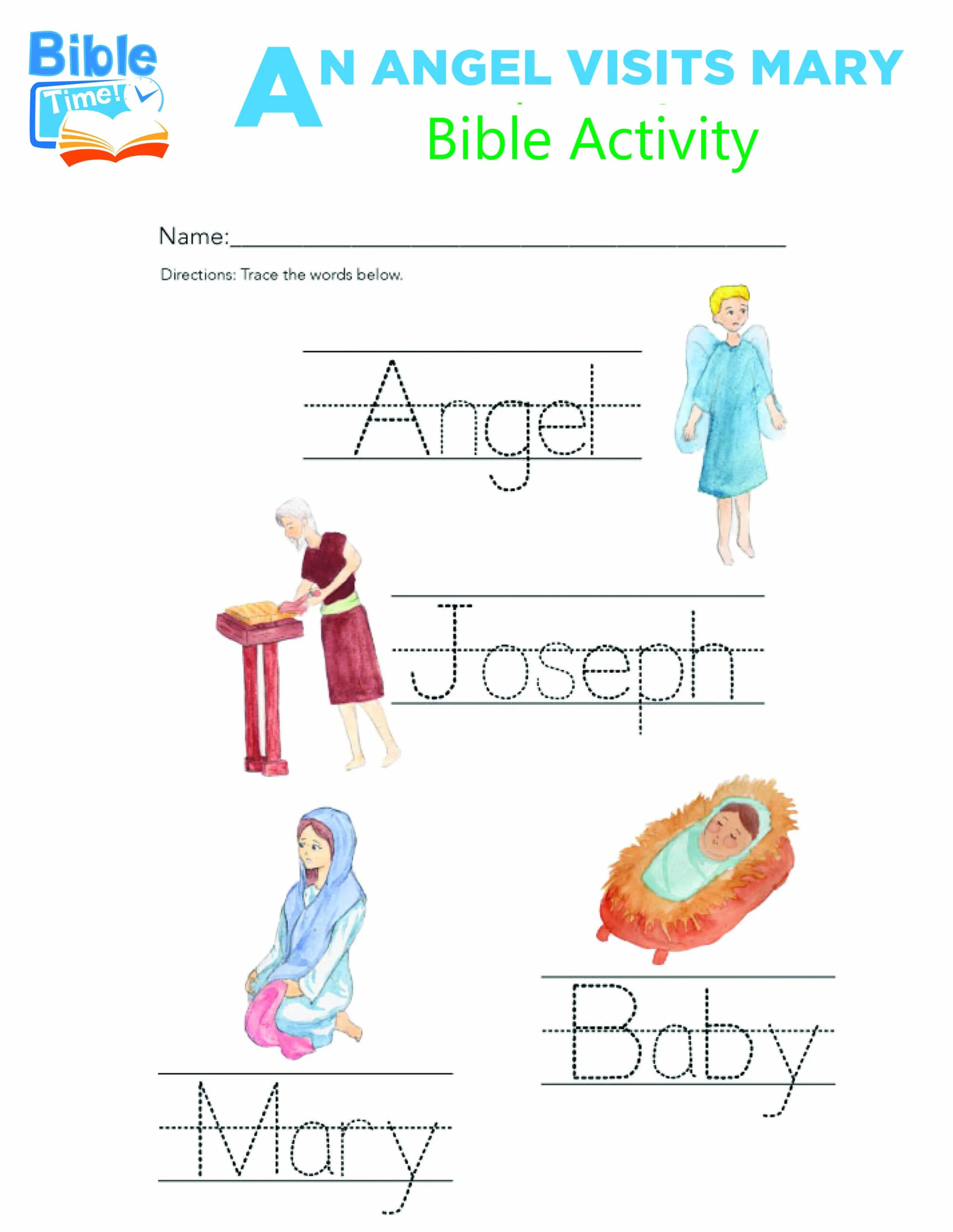 Kid Bible Activity Printable