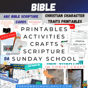 Free Bible Printables The Homeschool Daily