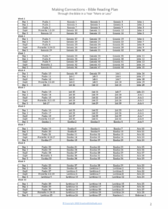 Free Bible Study Guide Making Connections Through The Bible