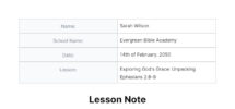 free bible study lesson note template to edit online