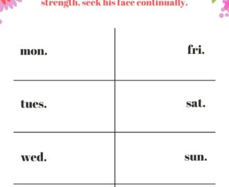 Free Bible Study Planner Printables