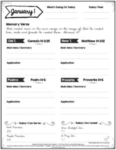 Free Bible Study Printables