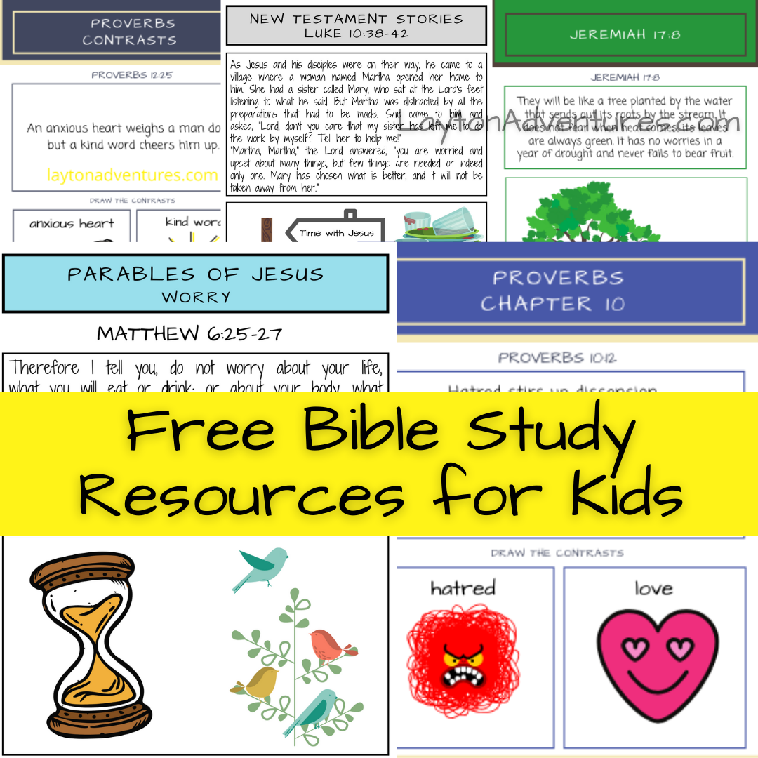 Free Bible Study Resources For Kids