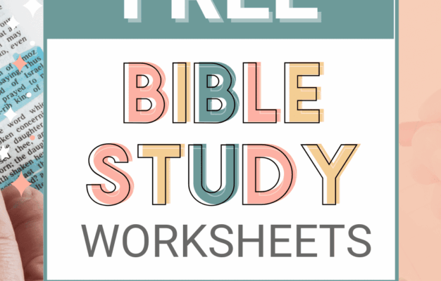 free bible study worksheets and printables for women