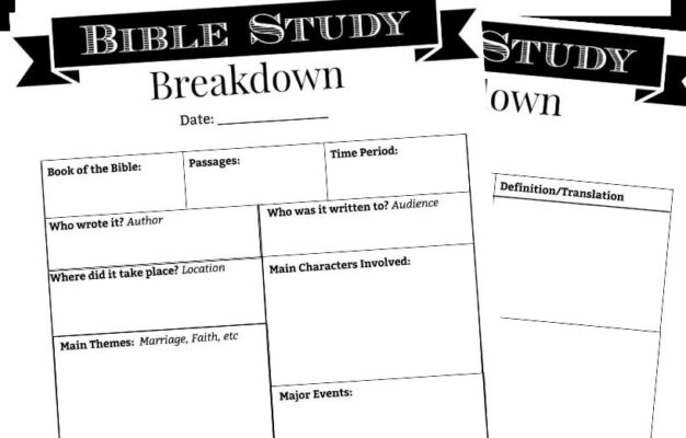 Free Bible Study Worksheets And Printables For Women Worksheets Library