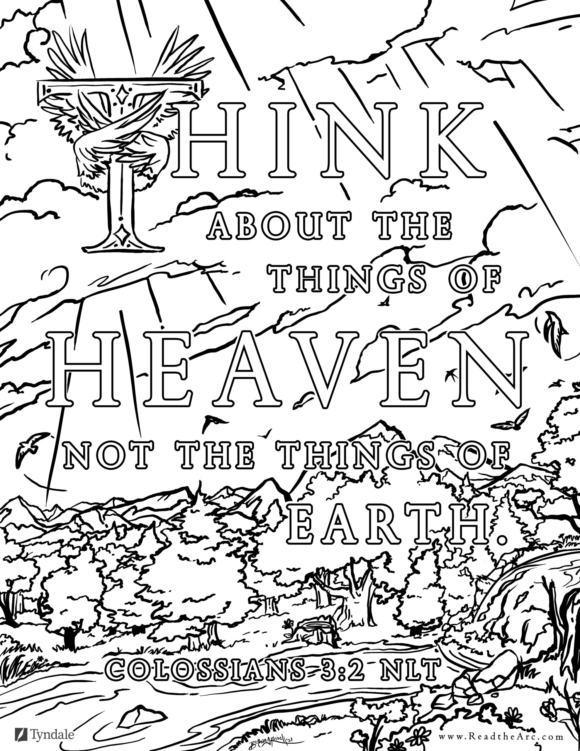 free bible verse art coloring page fall update the arc