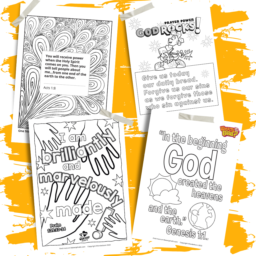 Free Bible Verse Coloring Pages For Kids Ministry RaiseUp Faith