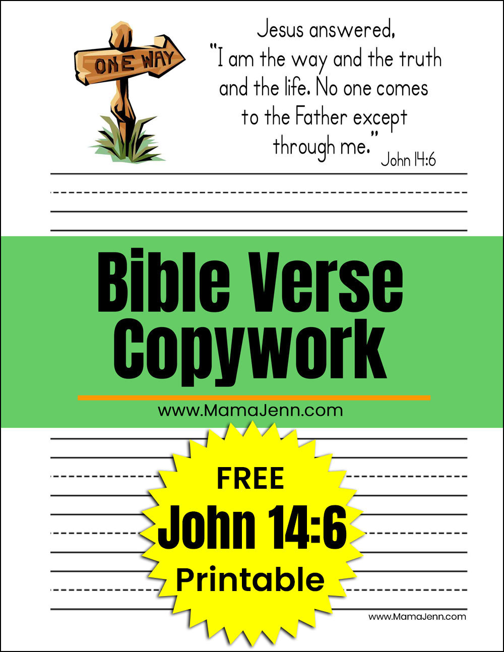 FREE Bible Verse Copywork Printables For Use With Adventures In MFW 