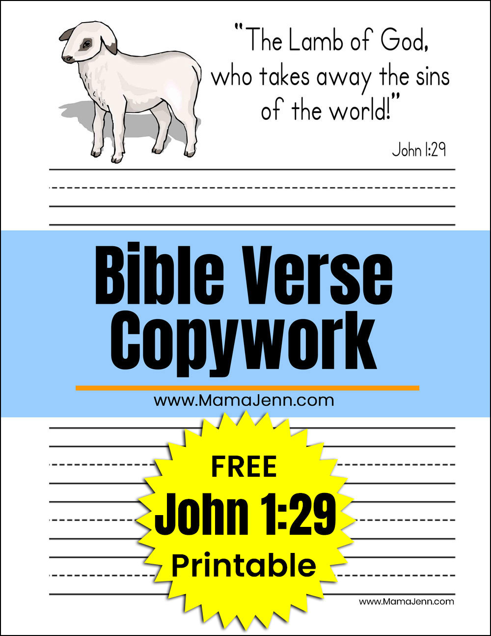 FREE Bible Verse Copywork Printables For Use With Adventures In MFW 