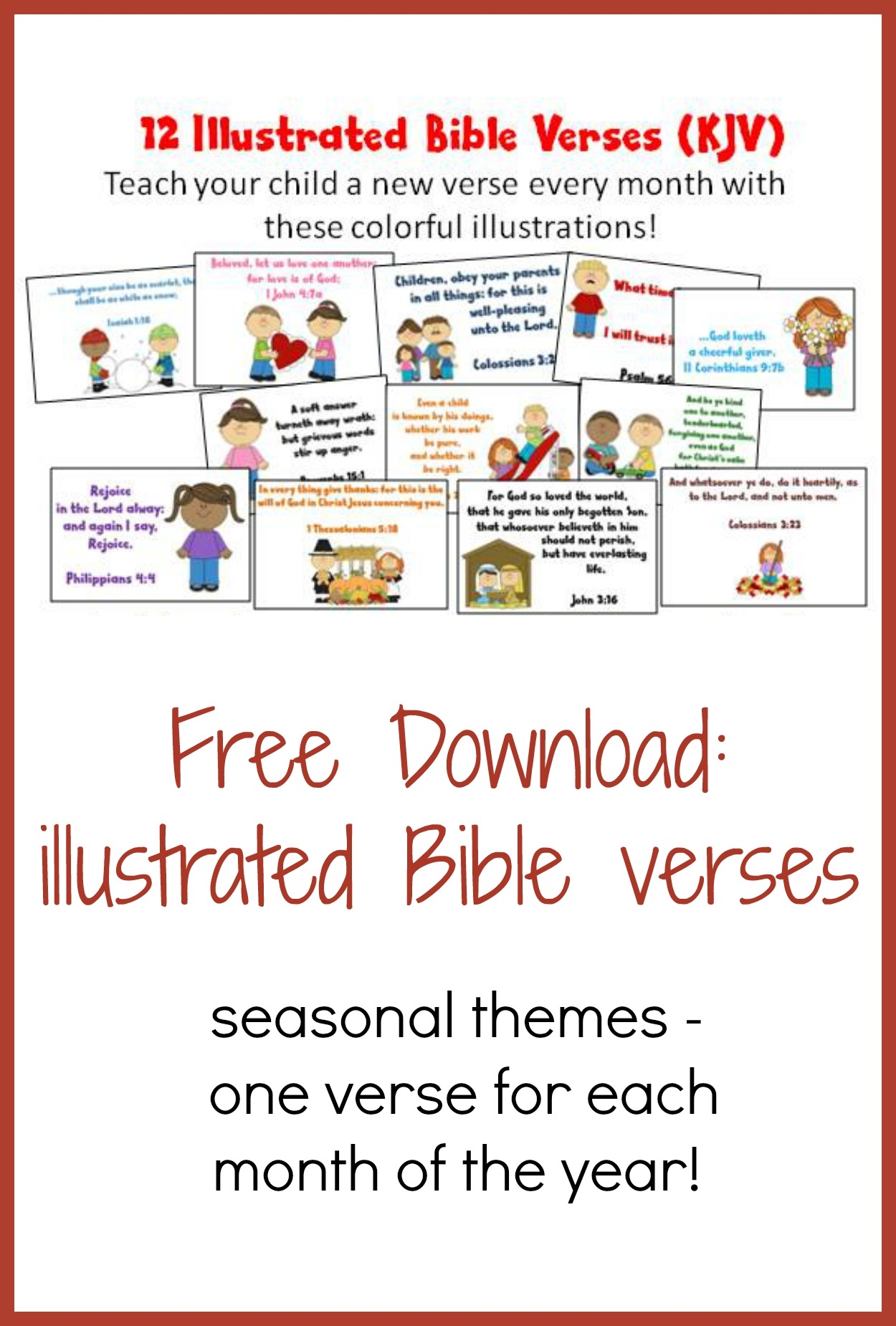 FREE Bible Verse Printables
