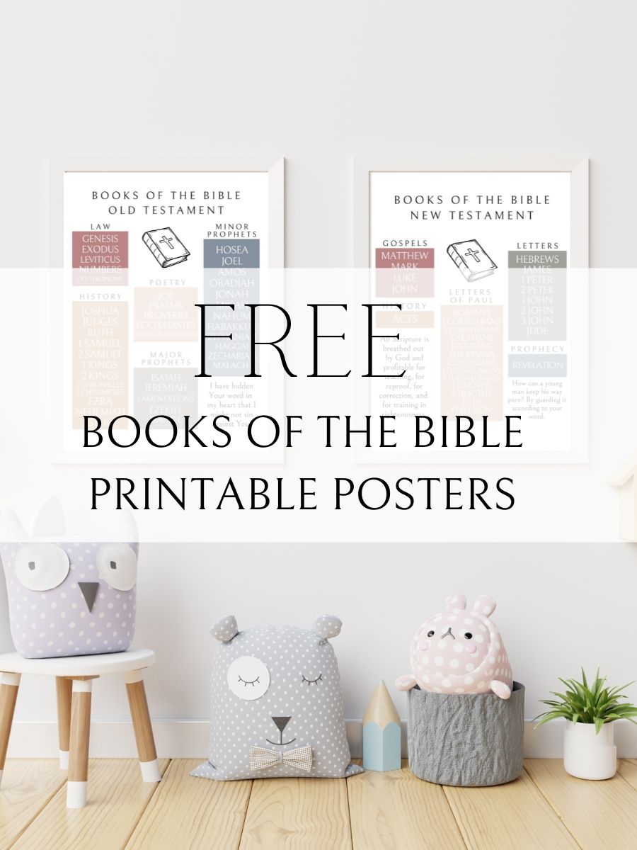 FREE Books Of The Bible Printable Posters Old New Testament For Hope And Joy
