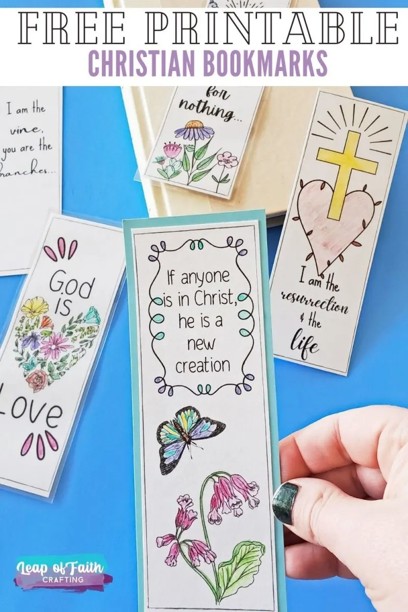 Printable Bookmarks with Bible Verses