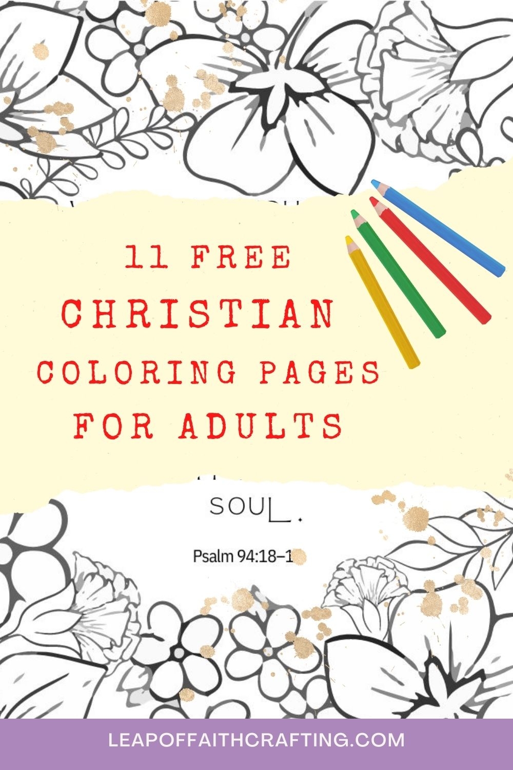 FREE Christian Coloring Pages For Adults 10 Printable Bible Verses Leap Of Faith Crafting