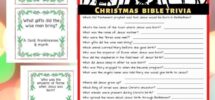 FREE Christmas Bible Trivia Printables 2 Versions Leap Of Faith Crafting