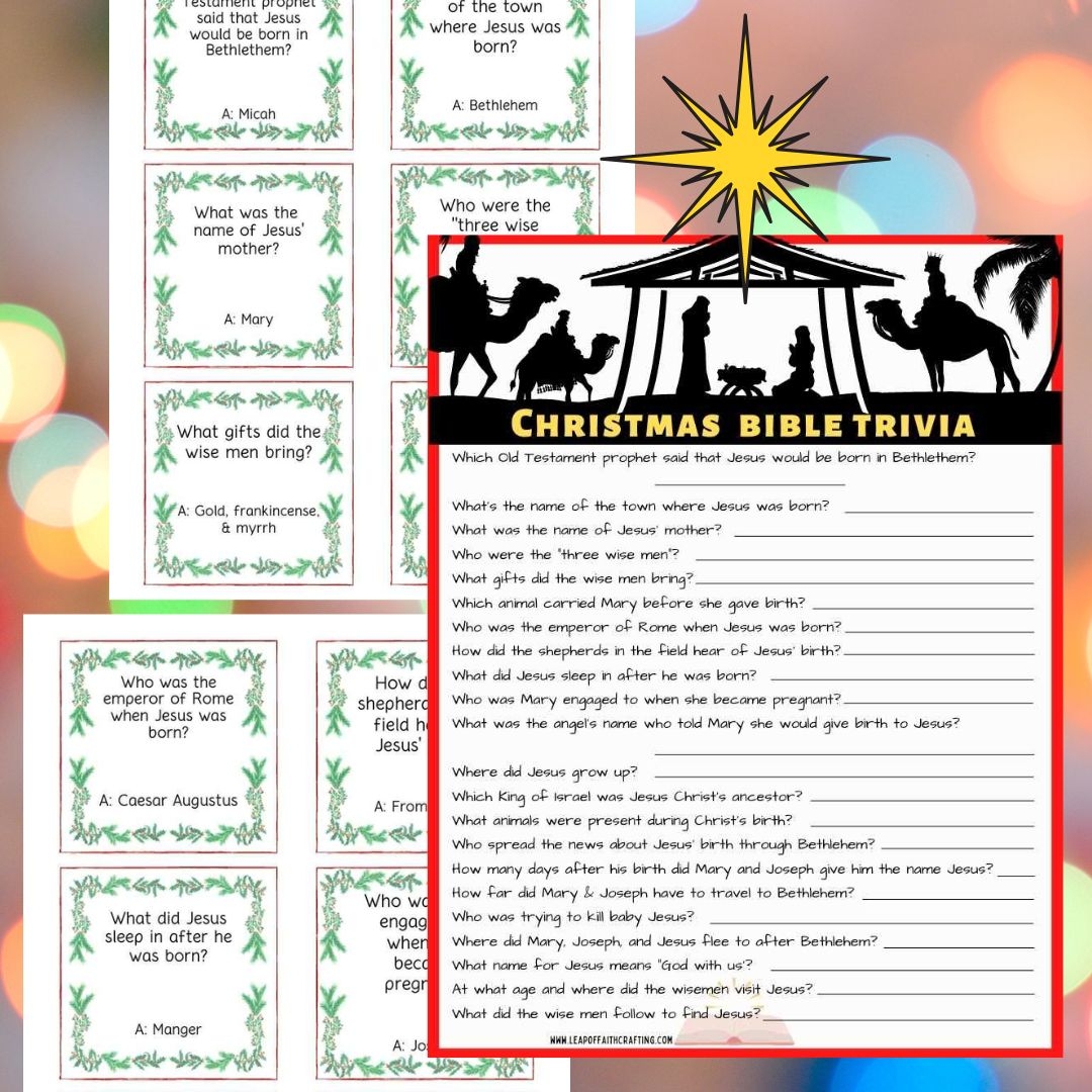 Free Printable Bible Trivia Quiz with Answers