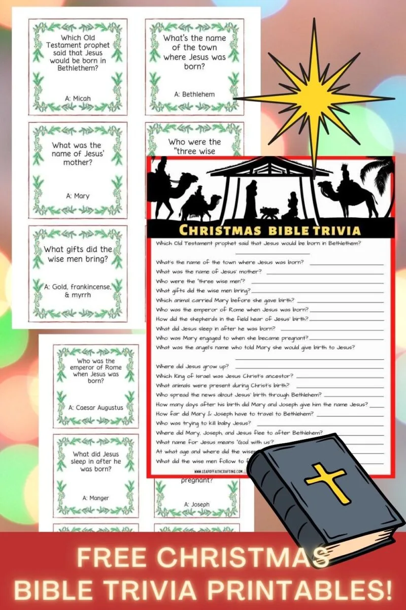 Adult Bible Trivia Printable