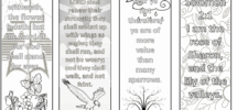 FREE Coloring Bible Verse Bookmarks Joyful Abundant Life