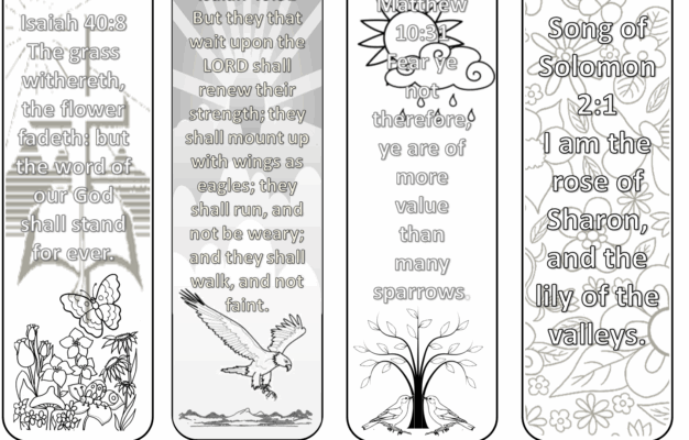 FREE Coloring Bible Verse Bookmarks Joyful Abundant Life