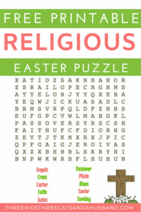 Free Easter Printables 3 Word Searches For Kids 2025