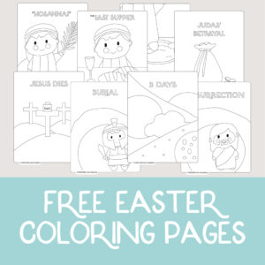 FREE Easter Story Coloring Pages Little Lions Academy