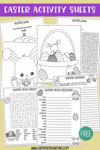FREE Easter Worksheets PDF Coloring Pages Word Search More Leap Of Faith Crafting