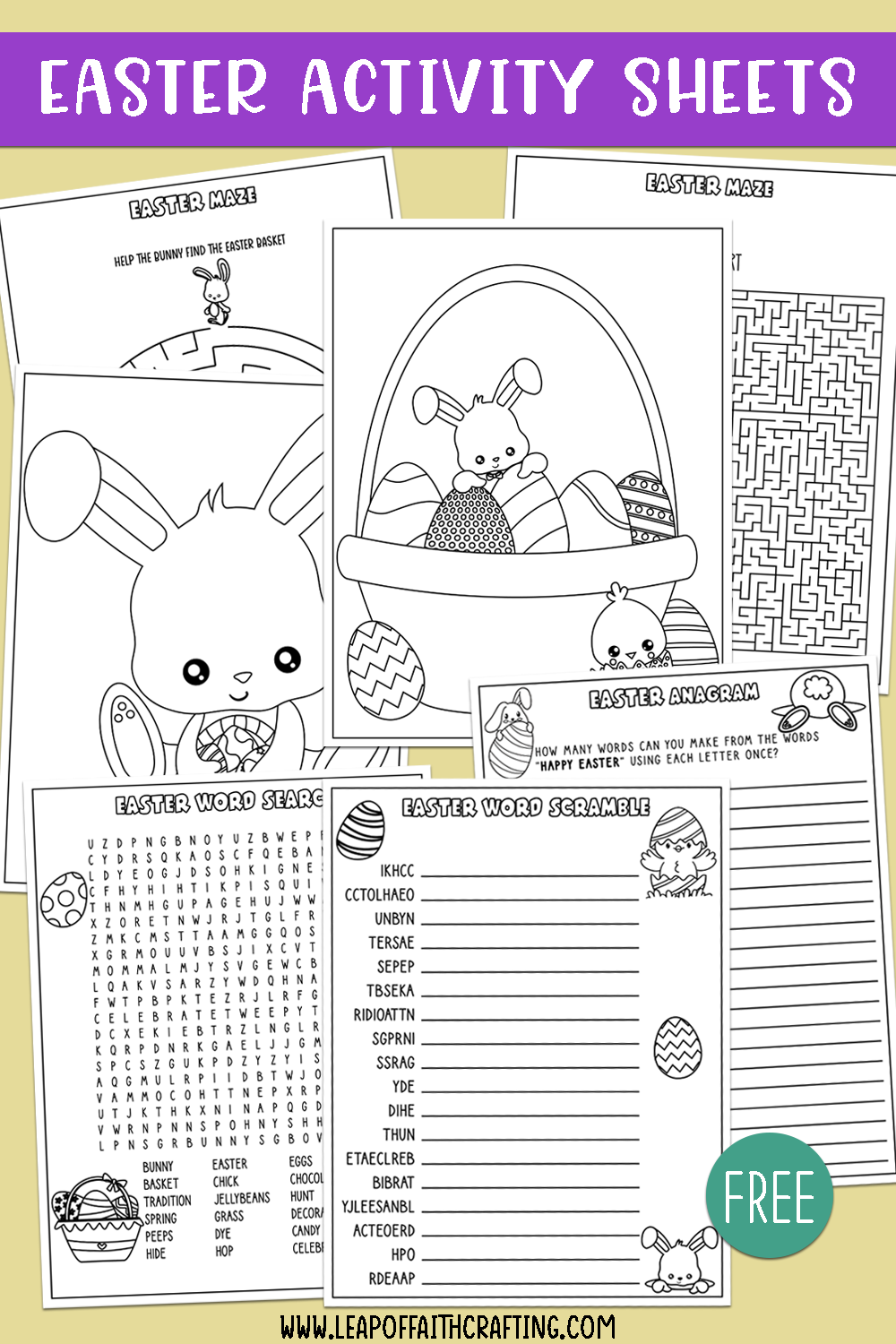 Free Printable Easter Bible Worksheets